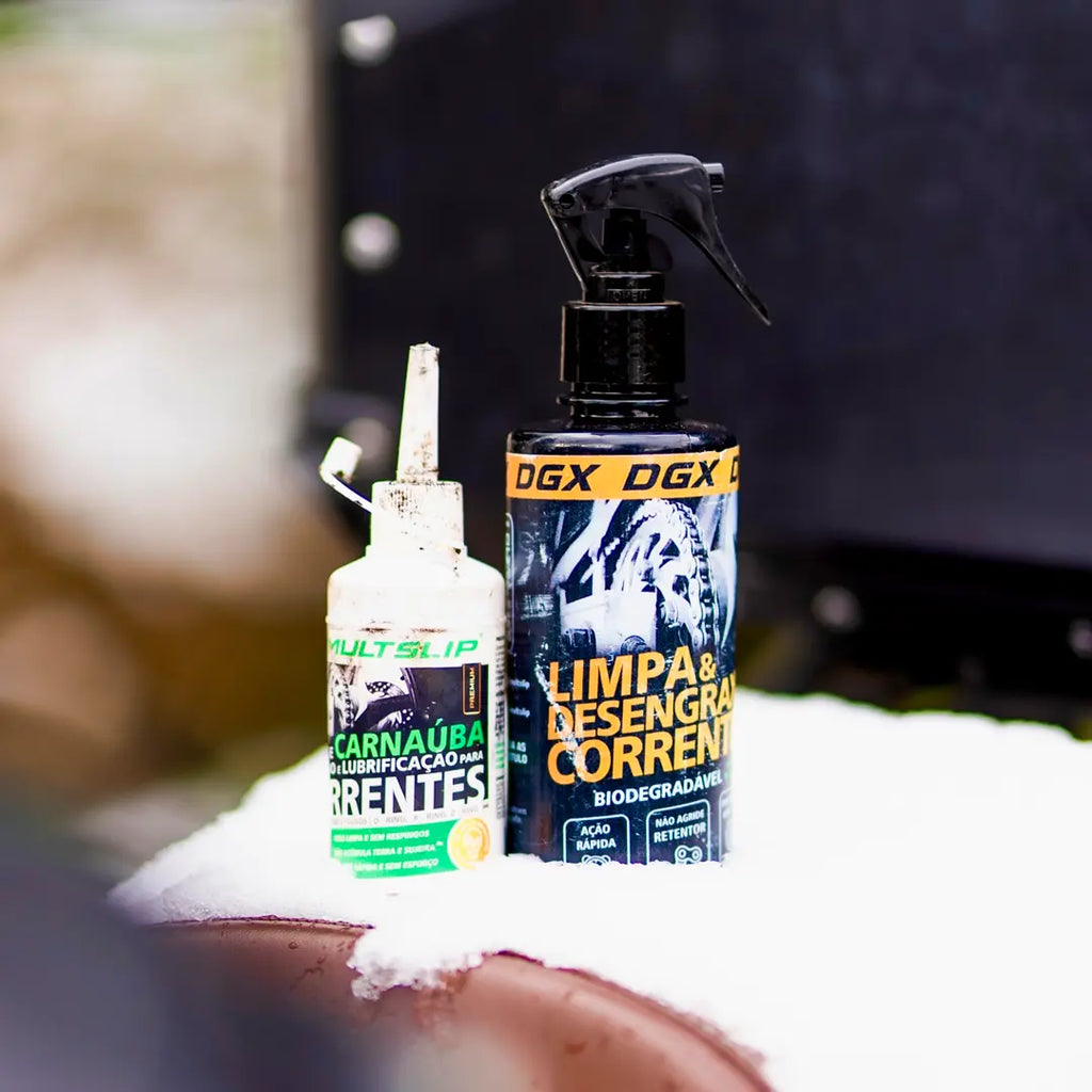 Kit Limpa & Lubrifica | 1 Cera de carnaúba 1 Desengraxante DGX