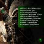 Cera de Carnaúba lubrificante para corrente de moto