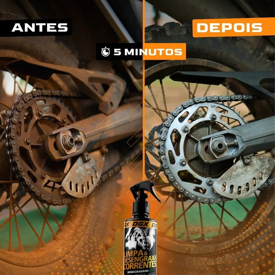 Desengraxante para Corrente de moto DGX - Biodegradável
