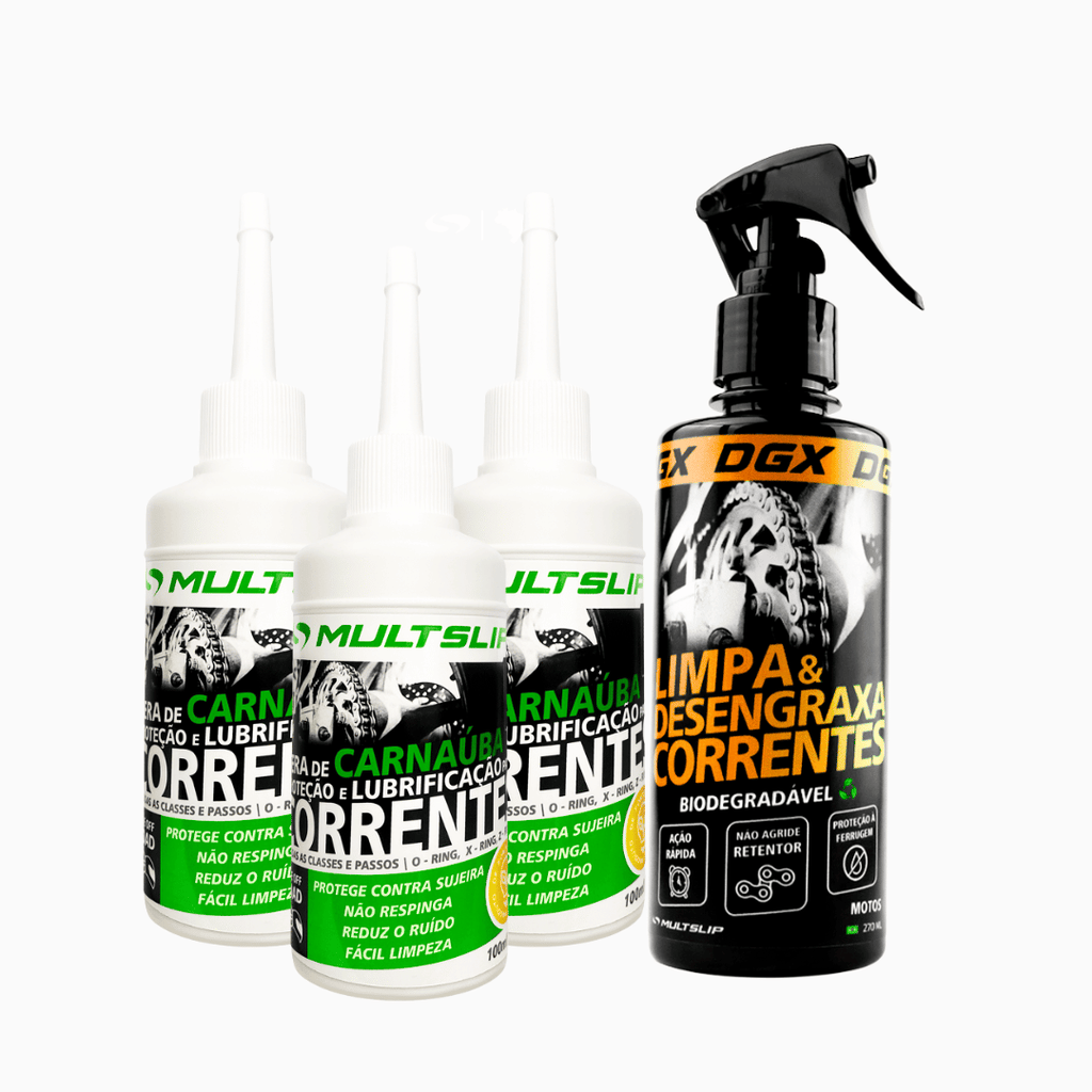 Leve 4 Pague 3 | Kit 3 Ceras de carnaúba + 1 Desengraxantes DGX grátis