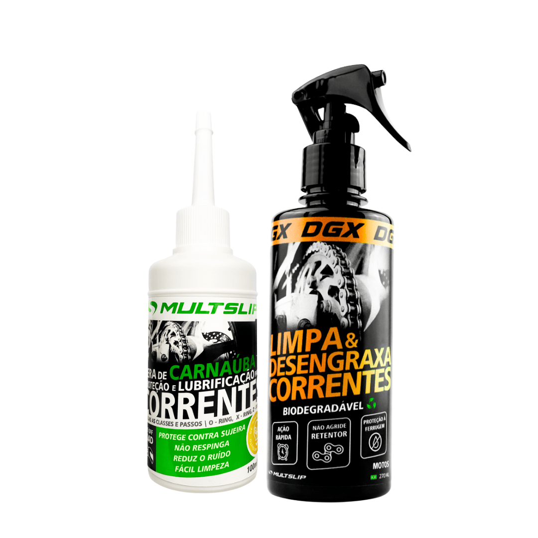 Kit Limpa & Lubrifica | 1 Cera de carnaúba 1 Desengraxante DGX